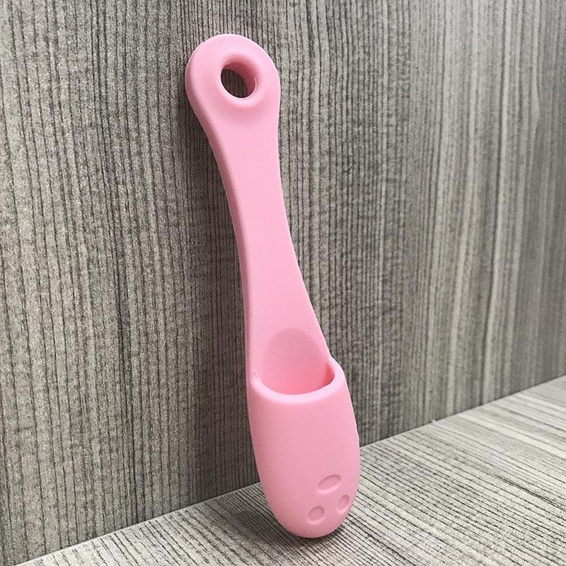 Soft Pet Finger Brush Cats Brush Toothbrush Tear Stains Brush Eye Care Pets Cleaning Grooming Tools Dog Cat Cleaning Supplies Soft Silicone Toothbrush with Long Handle for Dog Cat Pet Dental Care Stevvex