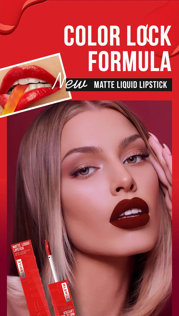 Matte Ink Liquid Lipstick Long Lasting Velvet Nude Lip Gloss Non-stick Cup Waterproof Lips Tint Waterproof Make Up Lootquake LLC