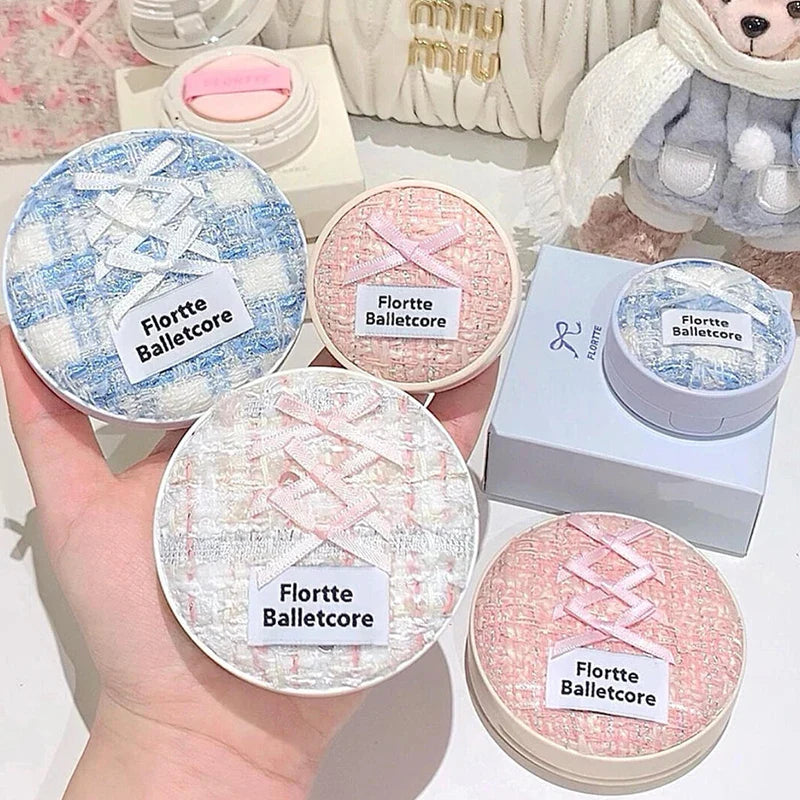 FLORTTE Air Cushion Concealer Coverage Moisturizing Long-Lasting Foundation Base Makeup Cream for Dry Skin Oil Control