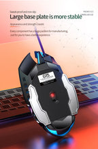 G15 Mechanical Gaming Mouse 7-Color Breathing Light Wired Laptop USB Desktop Office Computer Gaming Mouse Mute Lootquake LLC