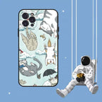 Cat Cute Art Phone Case For Iphone 8 7 6 6s Plus X Se 2020 Xr Xs 14 11 12 13 Mini Pro Max Mobile Case  Transparent Soft Protective Clear Case Compatible For Iphone Stevvex