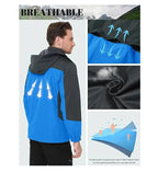 Men Autumn Jacket Camping Hiking Trekking Windbreaker Waterproof With Hood Spring Outdoor Sports Travel Climbing Coats
