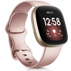 Fitbit Versa & Sense Silicone Bands - Lightweight Minimalist Design - SJB-DIAMOND ELITES