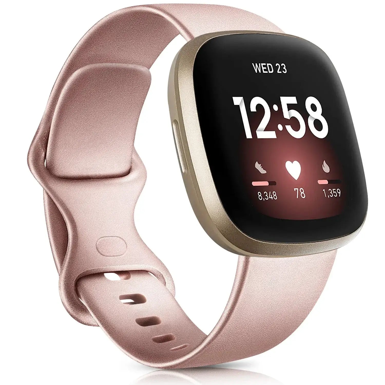 Fitbit Versa & Sense Silicone Bands - Lightweight Minimalist Design - SJB-DIAMOND ELITES