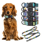 Pet Collar and Leash Set for Small Medium Large Dog Walking Collars Bohemia Style Puppy Cat Collar Pet Supplies Buldog Chihuahua Lootquake LLC