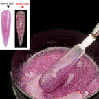 Jillnails 100g Glitter Shimmer Milky Hard Gel Builder Nail for Nails ExtensionsRoyal Blue Pink  UV LED Camouflage  Selfleveling Lootquake LLC