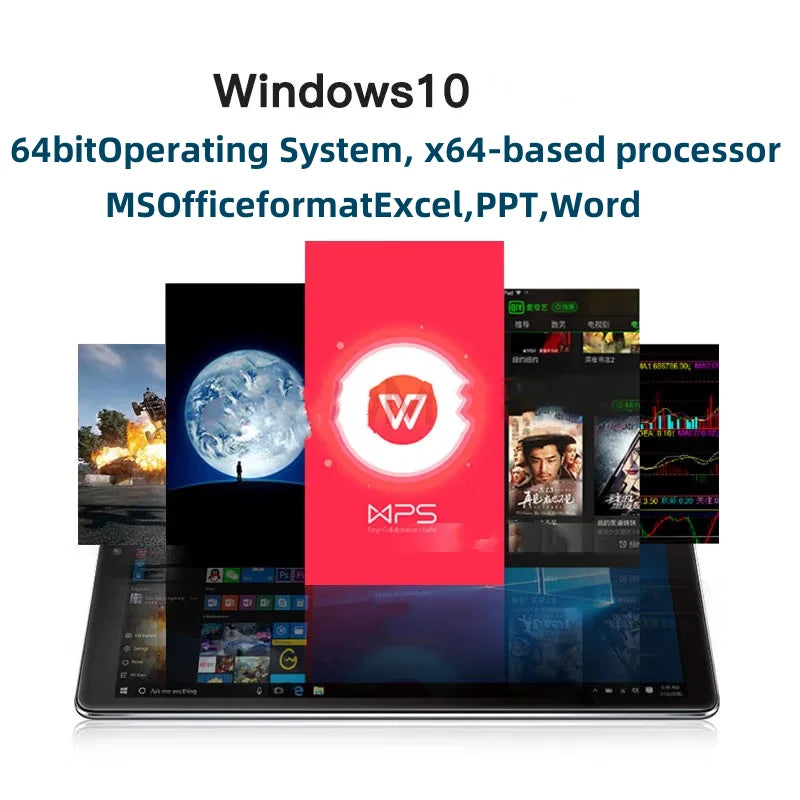 8GB RAM 128GB ROM Tablet PC 8 INCH 64 Bit x64 System Windows 10 Pocket  AR3 Dual Cameras Quad Core WIFI Lootquake LLC
