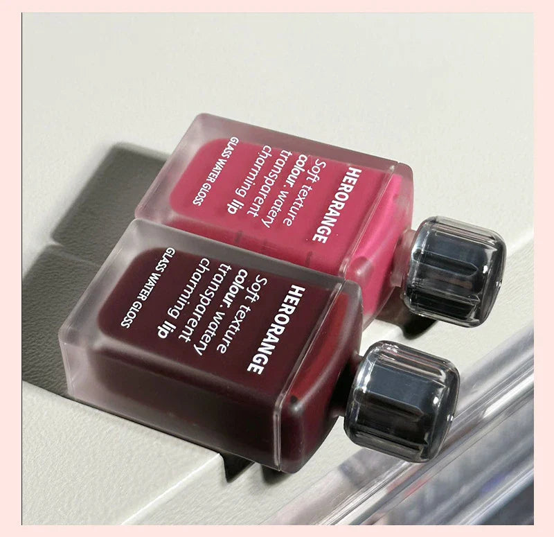 HERORANGE Light Glass-Like Lip Lacquer - Mirror Shine, Hydrating Formula; Smudge-Proof, Long-Wear, and Skin-Brightening Lootquake LLC