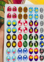 17cm Labubu V1v2 Eye Makeup Color False Eyelash Customization Gorgeous And Exquisite Eye Makeup Stickers Eyelash Stickers Lootquake LLC