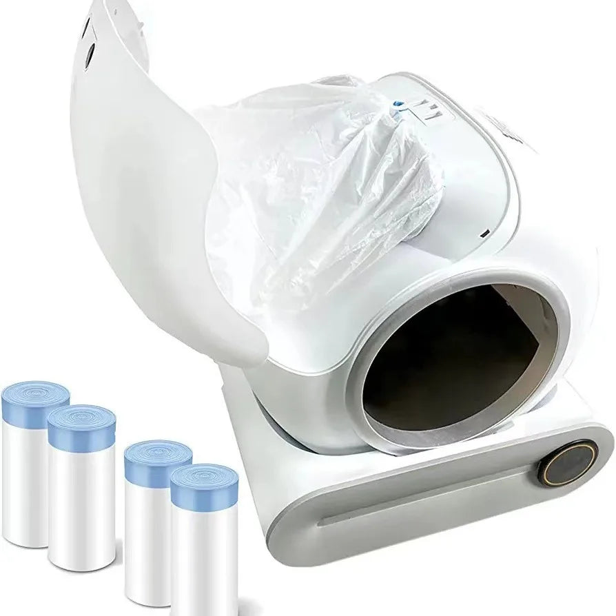 Automatic Cat Litter Box Accessories Bin Door Collecting Feces Bottom Capsule Garbage Bag for Cat Toilet Litter Box Lootquake LLC