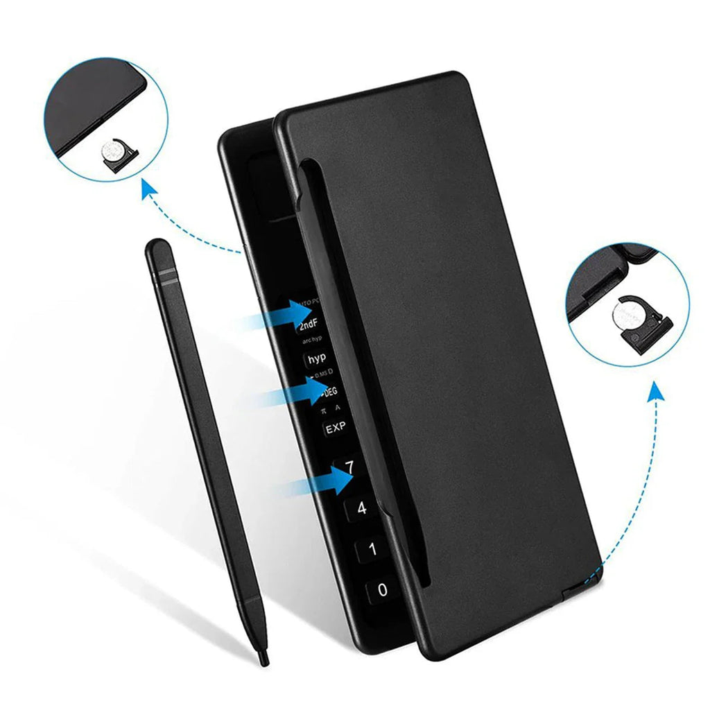Portable Foldable  Calculator Small Scientific Calculating Machine 10 Digits Pocket Size Calculators Office Supplies Lootquake LLC
