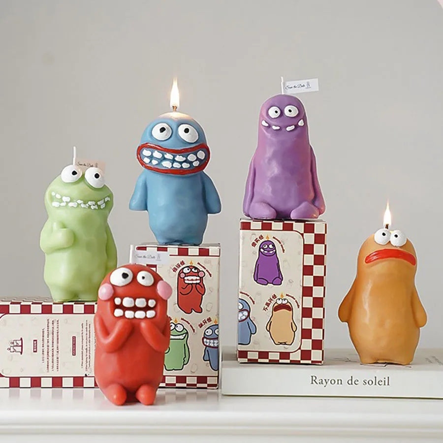 Mud Man Monster Aromatherapy Candle Funny Ugly Cute Aroma Birthday Gift Companion Gift Cartoon Shaped Candle Ornament Lootquake LLC