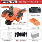 L900 Pro MAX GPS Drone 4K Professional HD Dual Camera 5G Wifi 360° Obstacle Avoidance Brushless Foldable Quadcopter RC Drone Toy