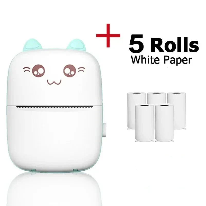 57x25mm Mini Printer Thermal Paper Label Sticker Self-adhesive Paper for Kids Instant Print Camera Pocket Printer