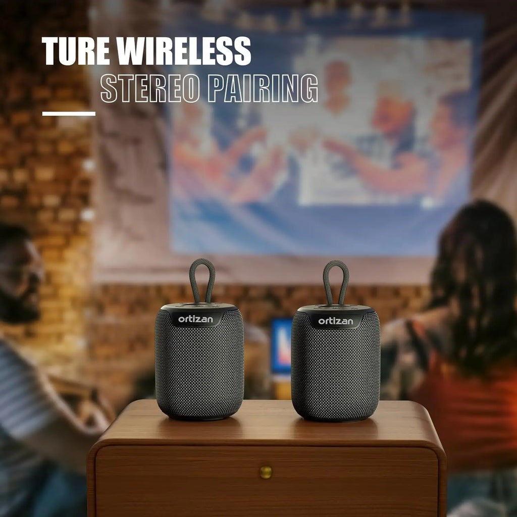 Bluetooth Speakers, 15W Portable Speakers Bluetooth Wireless V5.3 with Stereo Sound, Active Extra Bass, IPX7 Waterproof Shower Lootquake LLC