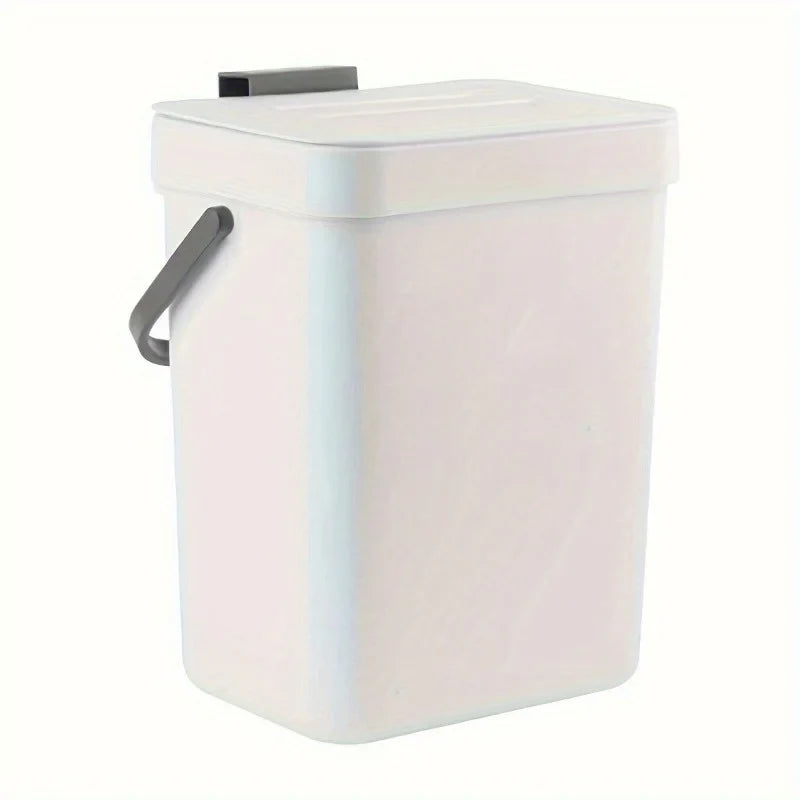Space-Saving Quiet-Close Trash Can - 3/5L, Eco-Friendly Sealed Bin For Kitchen & Office, No Electricity Needed Lootquake LLC