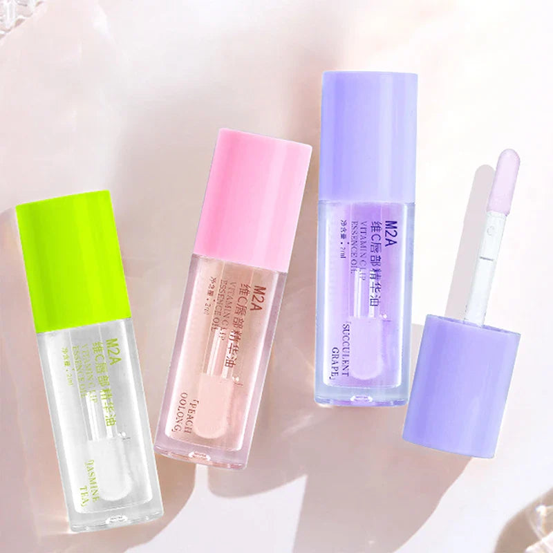Vitamin C Lip Essence Oil Lip Oil Moisturizing Lip Liquid Hydrating moisturizing primer Improve lip lines and remove dead skin f Lootquake LLC