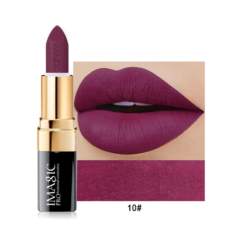 IMAGIC Lipstick Moisturizer Lips Smooth Lip Stick Long Lasting Charming Lip Lipstick Cosmetic Beauty Makeup 12 Colors Lootquake LLC