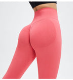 Yoga High Waist Push Up Seamless Sport Leggings Women Workout Pants Super Stretchy Gym Workout Tight Sport Leggings Lightweight Running Pants