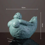 Abstract Body Sculpture Resin Handicraft Fat Woman Yoga Statue Irregular Hand-made Clay Sculptures Home Decoration Accessories