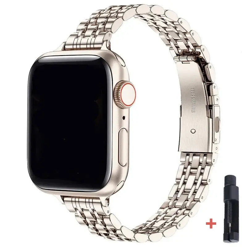 Apple Watch Stainless Steel Band - Sleek Durable Style - SJB-DIAMOND ELITES