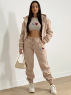 HeartWarm Sporty Set - Women's Fleece 3-Piece Bundle