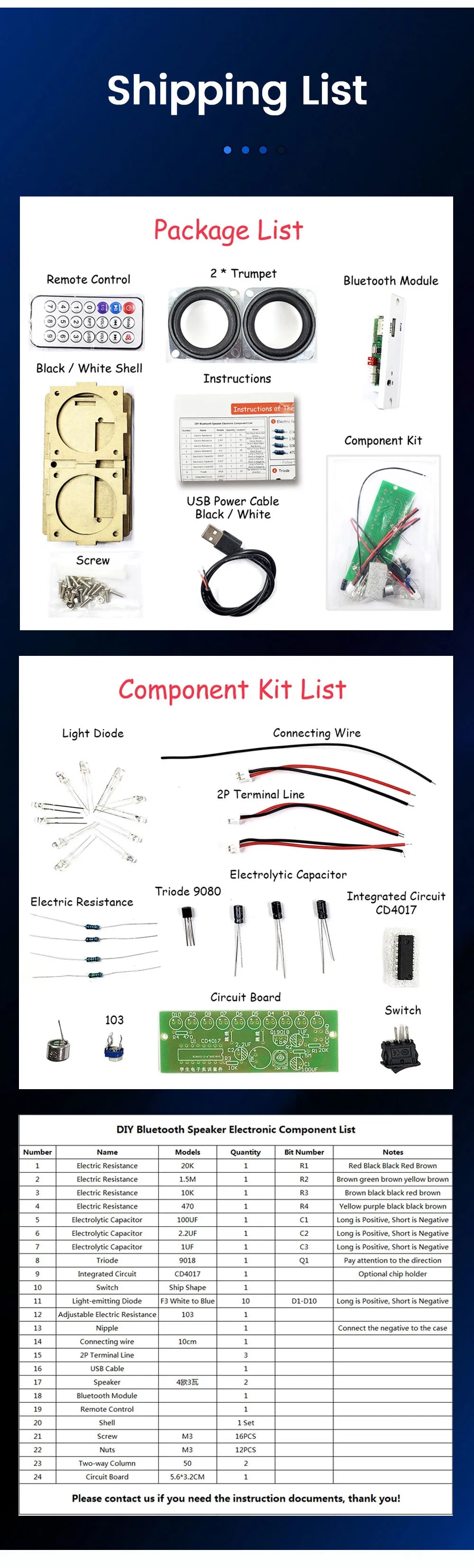 DIY Bluetooth Speaker Kit Electronics DIY Soldering Project Practice Solder Assembly DIY Electronic Kit Component 2*3W Speakers Lootquake LLC