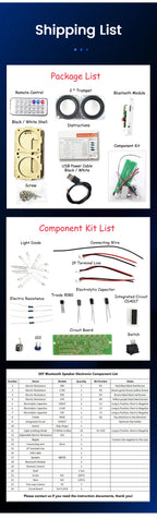 DIY Bluetooth Speaker Kit Electronics DIY Soldering Project Practice Solder Assembly DIY Electronic Kit Component 2*3W Speakers Lootquake LLC