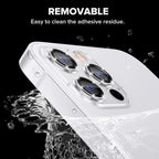 3/1Pcs Luxury Camera Lens Protector For iPhone13 12 11 Pro Max Camera Protective For iPhone 12 13 Mini Back Lens Glass Camera Cover Circle Tempered Glass Protector Stevvex