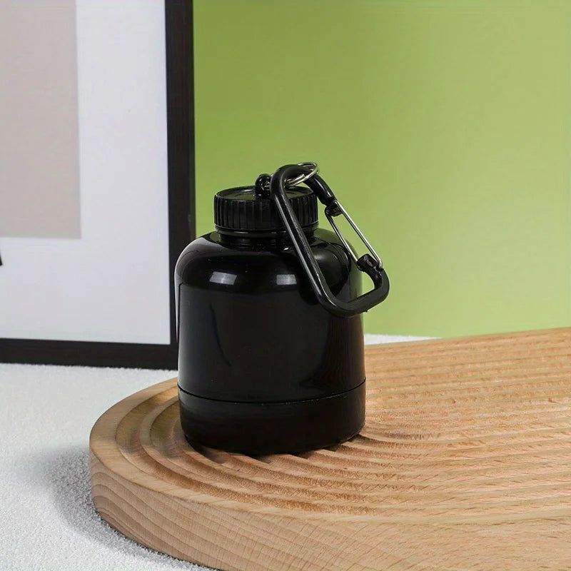 1pc Protein Powder Jar with Carabiner Portable Shaker Cartridge, Suitable for Outdoor Sports, Gym Fitness Lootquake LLC