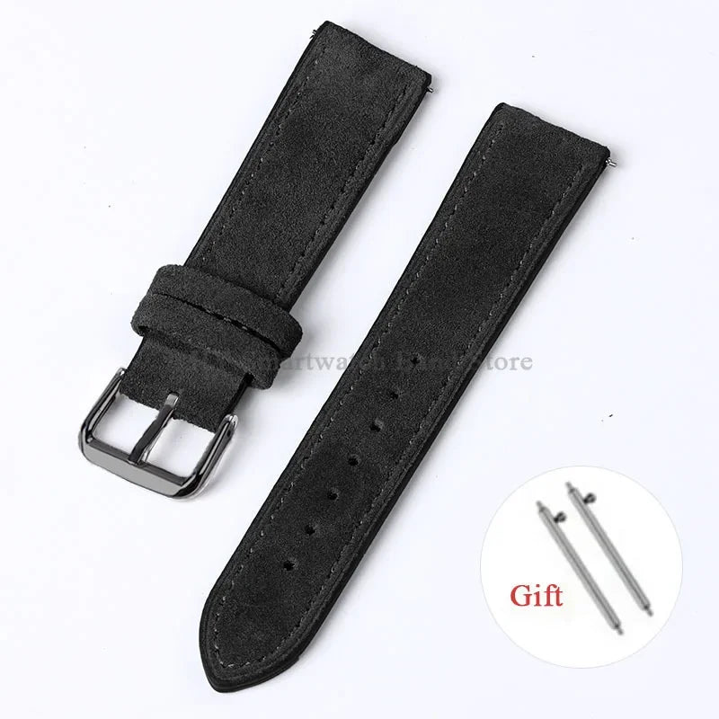 Motorola Moto Vintage Suede Leather Quick Release Watch Band Strap