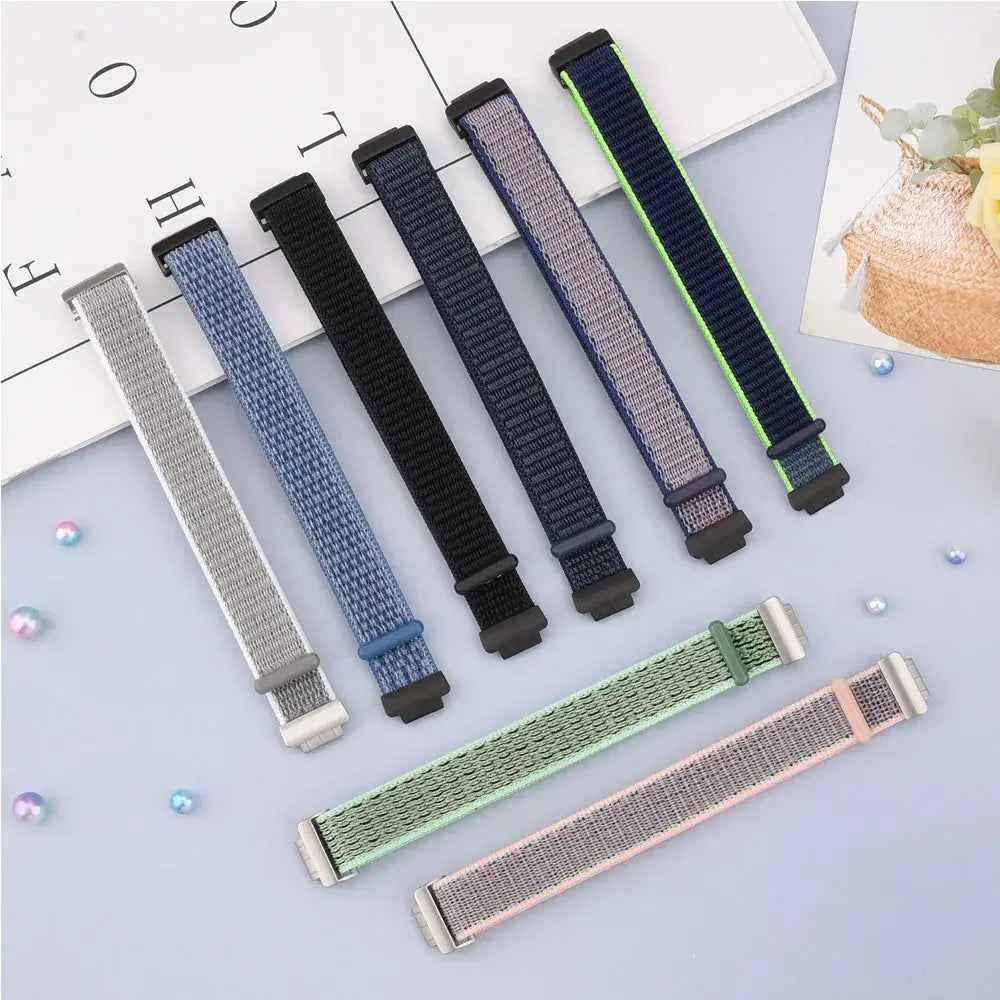 Fitbit Inspire 2, 1, HR Nylon Velcro Band - Versatile Strap - SJB-DIAMOND ELITES