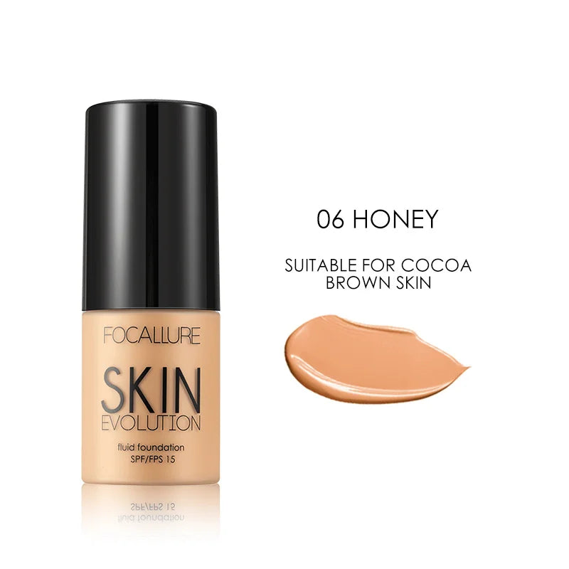 Focallure 8 Colors Face Foundation Makeup Base Liquid Foundation Cream Full Coverage Concealer Moisturizing Face Make Up Lootquake LLC
