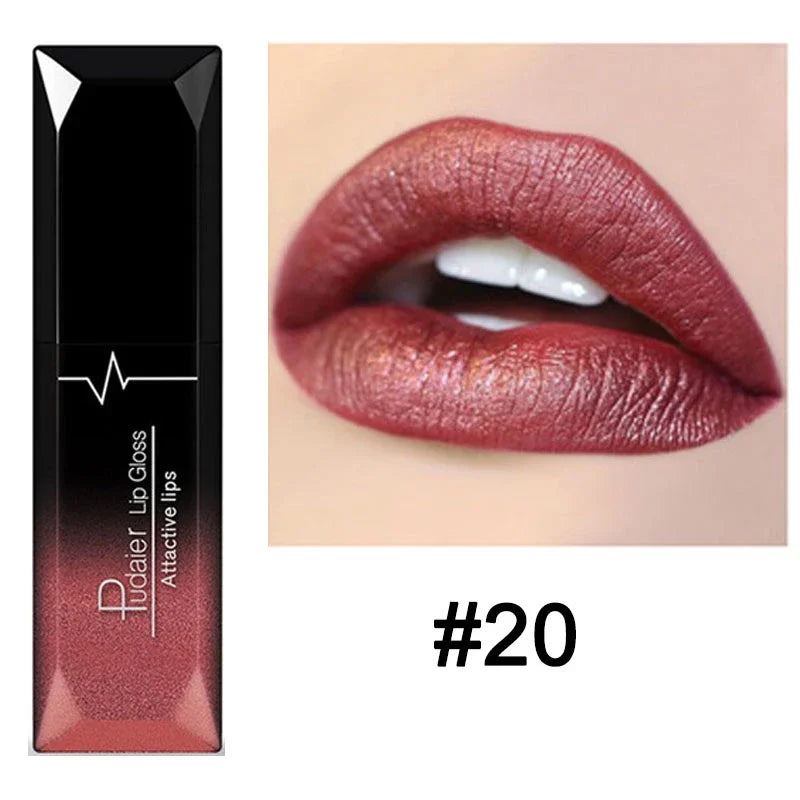 Waterproof Nude Matte Velvet Glossy Lip Gloss Lipstick Lip Balm Sexy Red Lip Tint 21 Colors Women Fashion Makeup Christmas Gifts Lootquake LLC