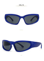 Unique Y2K Designer Luxury Sunglasses Women Rectangle Big Frame Sun Glasses For Men Outdoor UV Protection Classic 2000S Black Sh