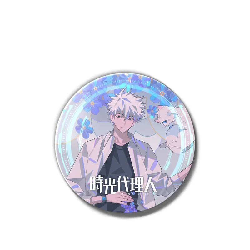 Anime Link Click Charles Lucas Jo Brooch Pin Badges Pins Cosplay Metal Brooches for Women Bag Accesorios Jewelry Fans Gifts