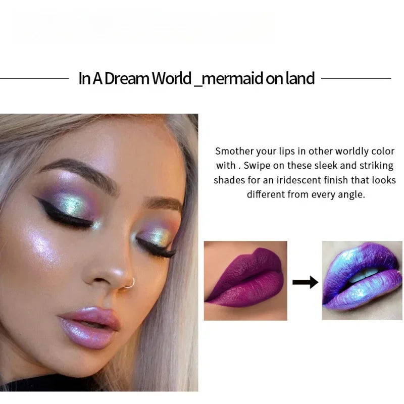 HANDAIYAN Best Seller Glitter Lip Gloss 6colors Moisturizing Mermaid Lip Glaze Waterproof Long Lasting Liquid Lip Stick Lootquake LLC