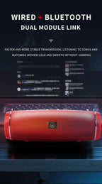 Portable Wireless Bluetooth Speaker 200W High Power Subwoofer Outdoor Waterproof Soundbox with FM Radio USB TF card Boom Box Lootquake LLC