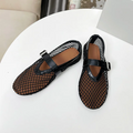 Summer Women's Shoes  breathable fishing net hollowed-out Roman-style flat women's sandals Mary Jane shoes Lootquake LLC