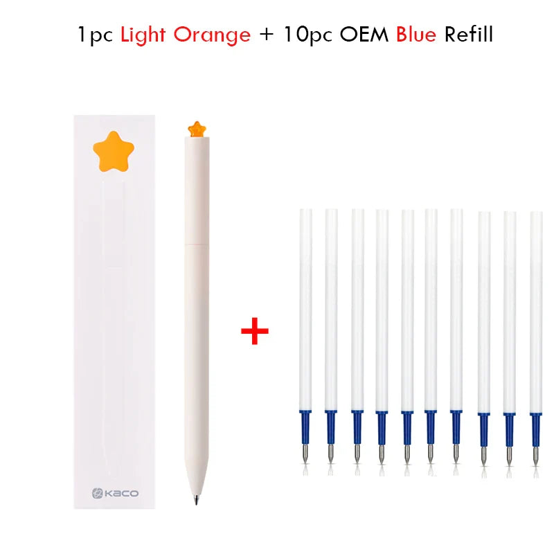 KACO Gel Pens Sets School Office Supplies for Kids 0.5mm High-capacity Heart / Star Sign Writing Gadgets Love Gift Cute Items Lootquake LLC