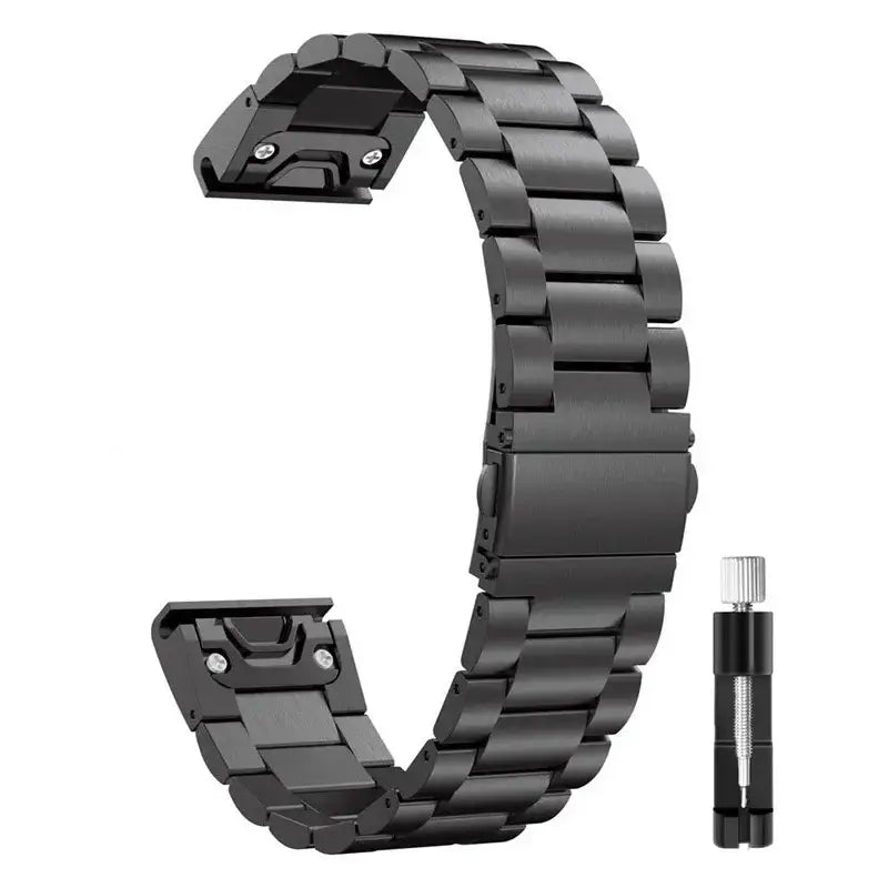 Garmin Stainless Steel Band - Sleek QuickFit Design - SJB-DIAMOND ELITES