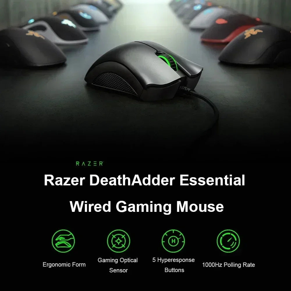 Original Razer Wired Gaming Mouse Optical Sensor 6400 DPI Gaming Mouse For Laptop Optical Mouse Light Speed Mouse Lootquake LLC