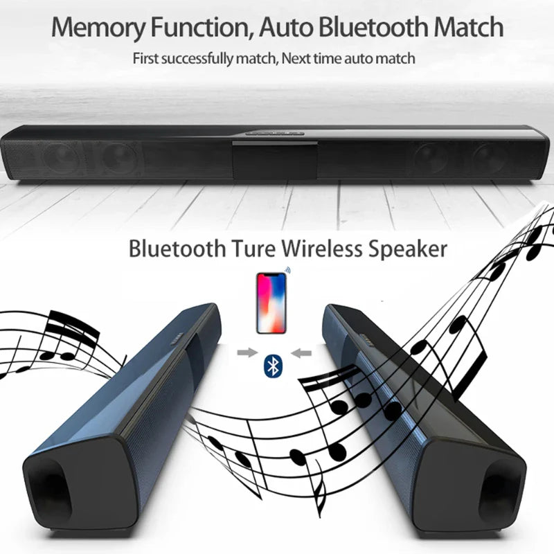 Home Theater Sound System Bluetooth Computer Speakers for TV Soundbar Box Subwoofer Radio Music Center Boom Box Column Hot Sale Lootquake LLC