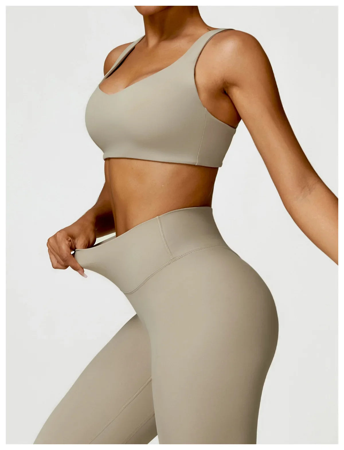 ElevateFit 2-Piece Yoga Ensemble: Comfort Meets Style THRIXINE