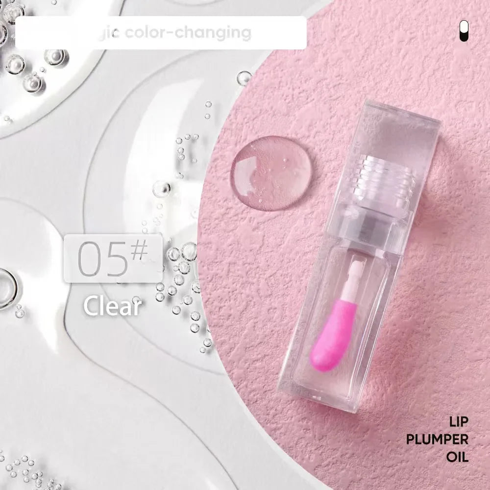 Private Label Clear Lipgloss Full Color Makeup Plumping Lip Oil Moisturizing Waterproof Lasting Lip Gloss Cosmetics Custom Bulk