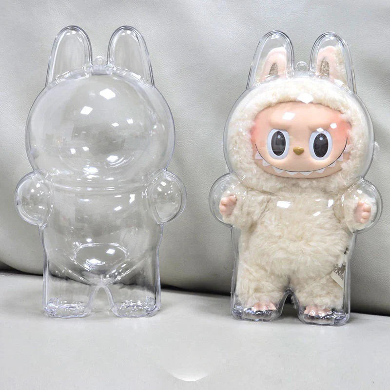 LABUBU Have A Seat Transparent Case Labubu Plastic Case Backpack Charms Lootquake LLC