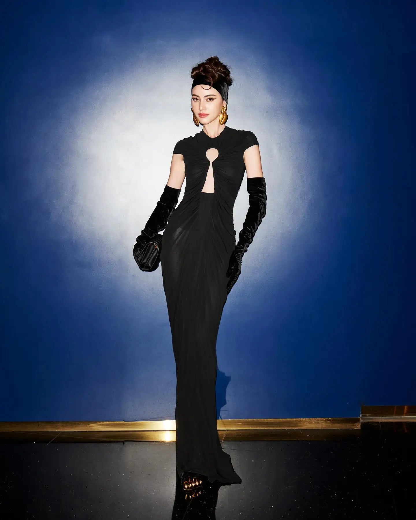 Black Color Women Sexy Sleeveless O-Neck Bodycon Long Dress Keyholes Celebrate Fashion Celebrity Evening Party Red Carpet Dress Lootquake LLC