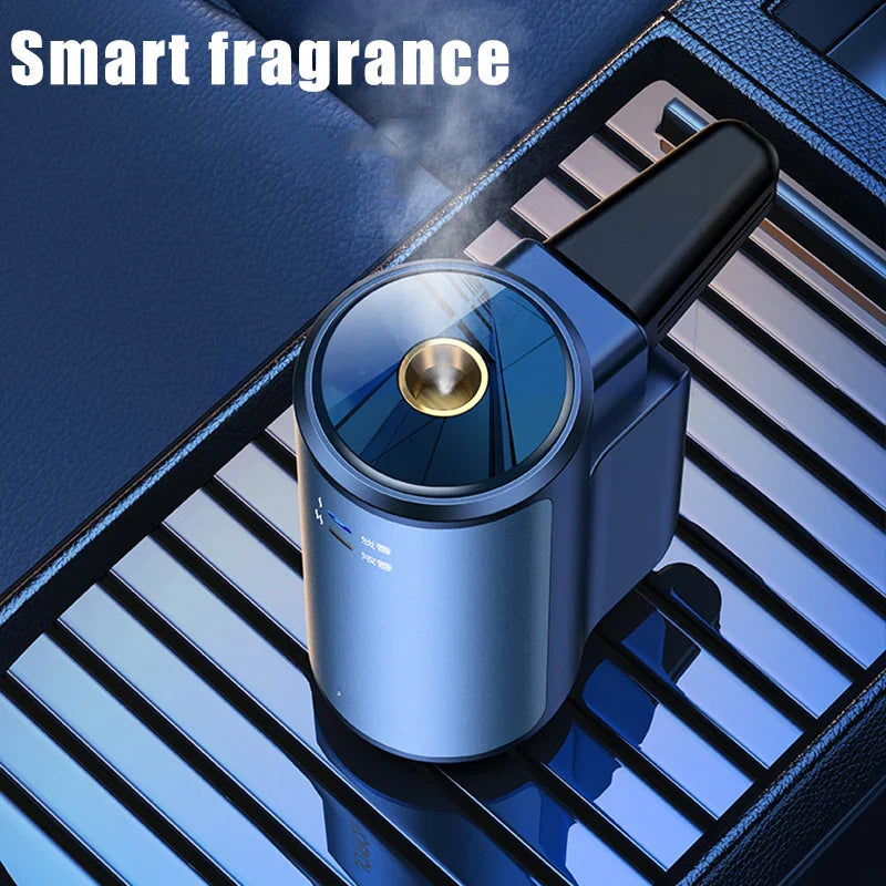 Electric Auto Air Diffuser Aroma Car Air Vent Humidifier Mist Wood Grain Essential Oil Aromatherapy Freshener Perfume Fragrance Lootquake LLC