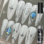 5ML Gold Silver Metallic Liner Paint Gel Polish Chrome Mirror Metal Effect Super Bright French UV LED Semi Permanent Nail Gel Lootquake LLC