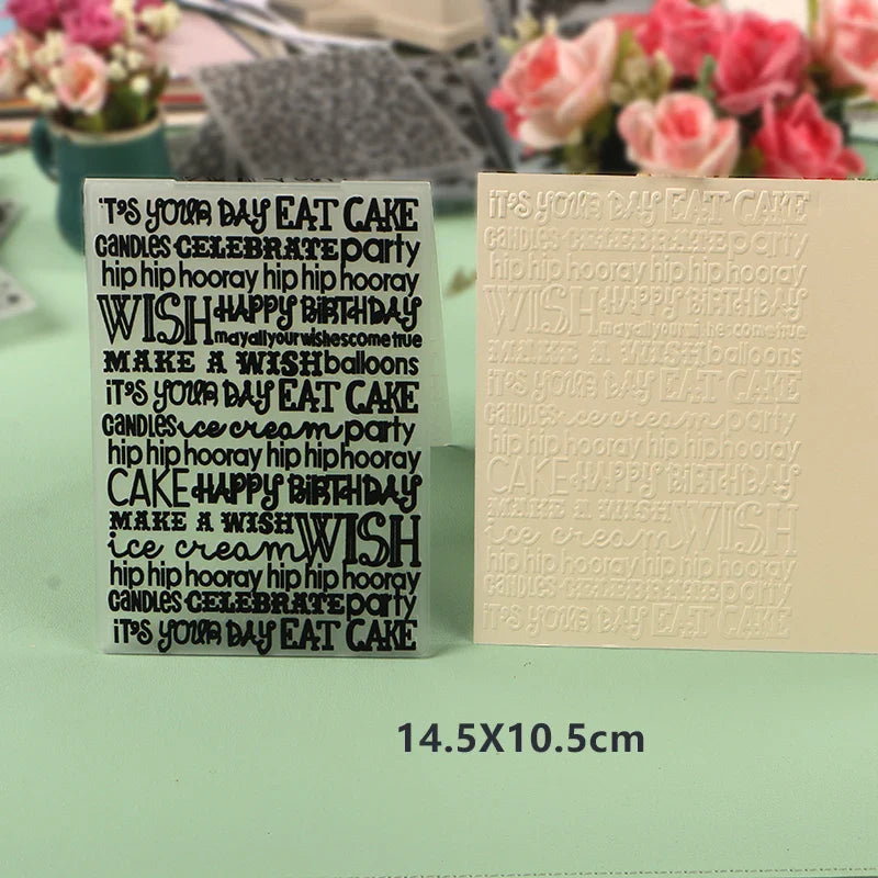 DUOFEN Crafts plastic embossing folder collection 2 paper embossing flower mold Christmas Birthday Easter day wedding Lootquake LLC